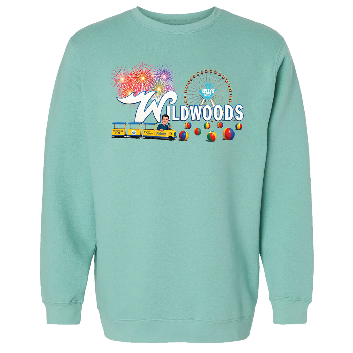 Kelly's Kidz Wildwoods Crew- Adult Unisex - Saltwater